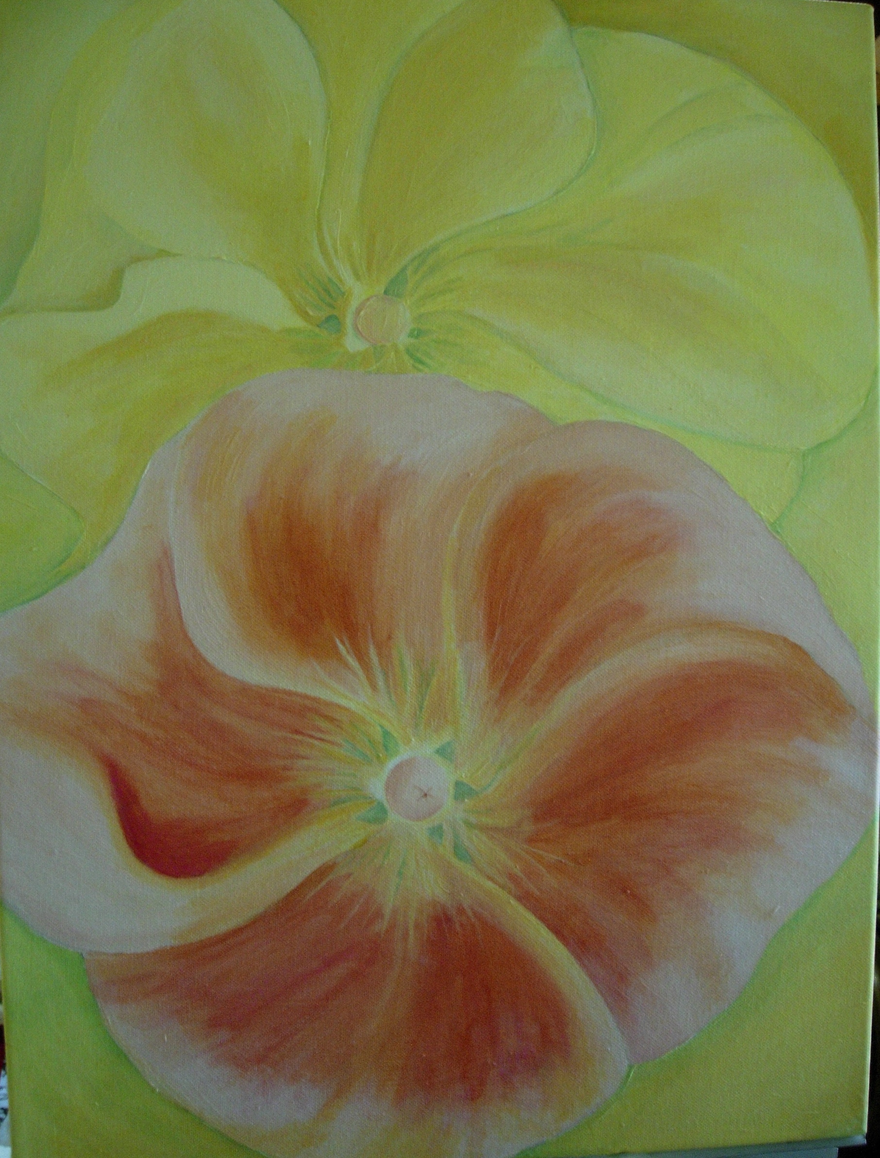 Hollyhocks after O'Keeffe